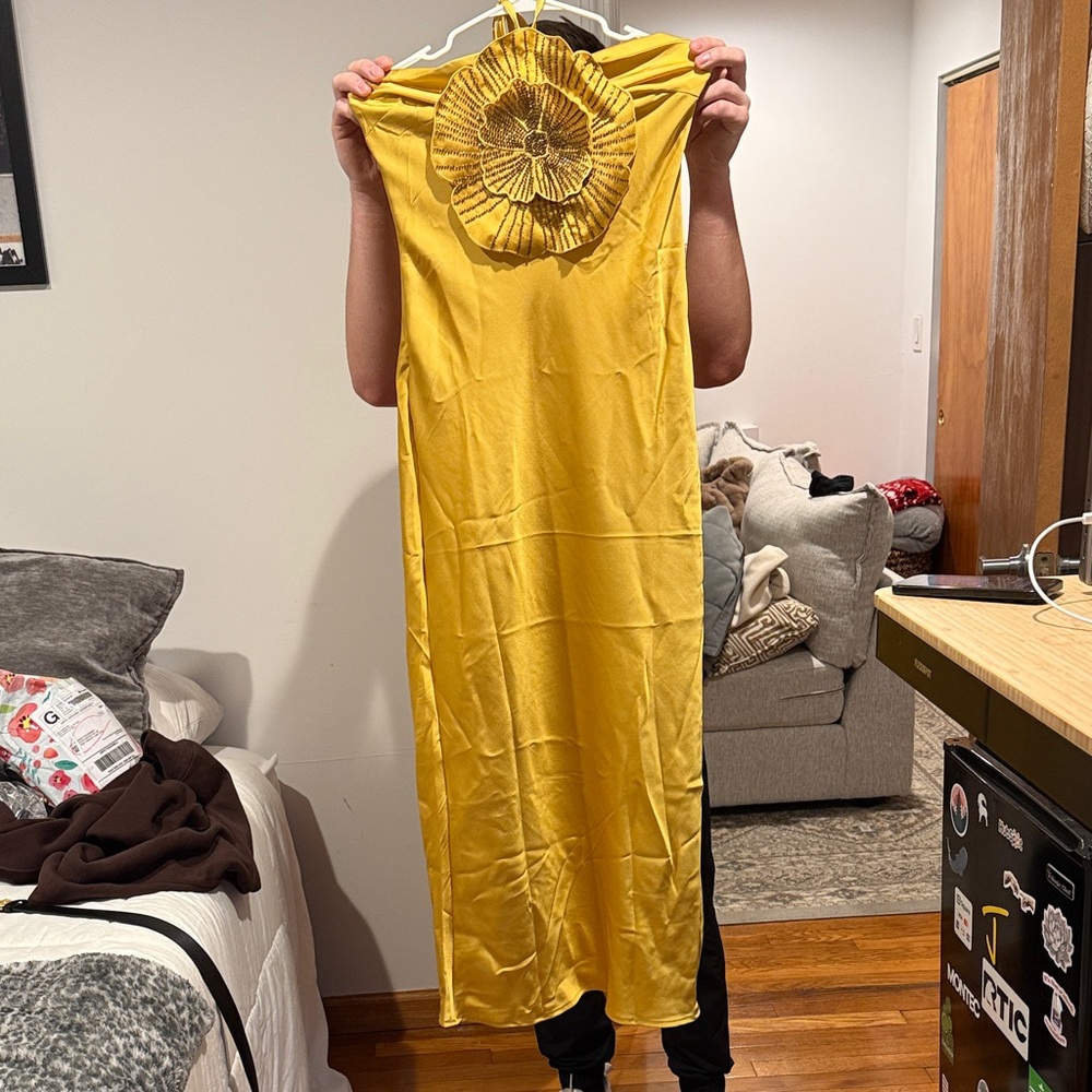 Yellow Halter Dress